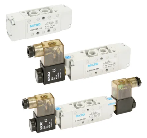Serie SB – Válvulas SB0 G1/8" y SB1 G1/4" de MICRO Automación